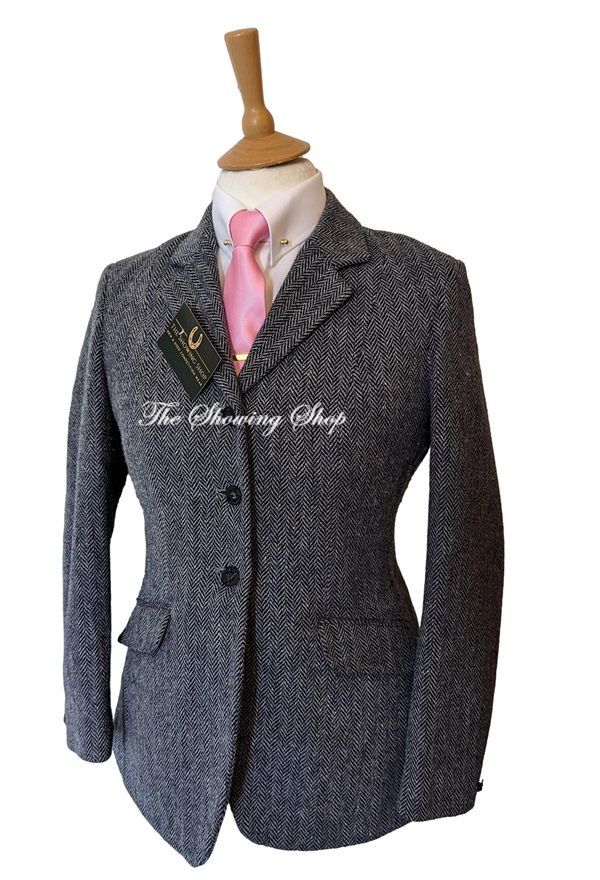 LADIES MEARS BLUE TWEED JACKET SIZE 12 (36)
