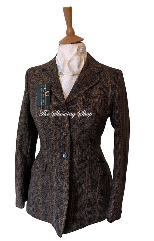 BRAND NEW LADIES CALDENE BELVOIR BROWN TWEED JACKET SIZE 12 (36)