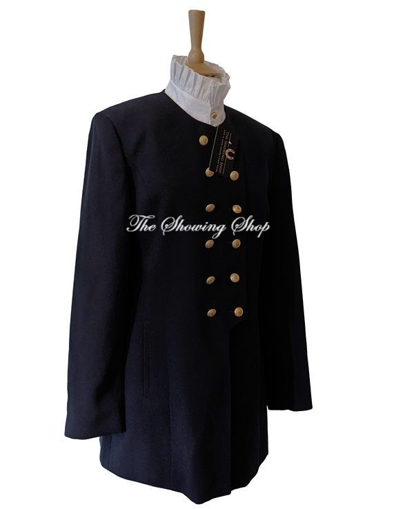 NAVY WOOL BLEND LEADERS JACKET SIZE 12