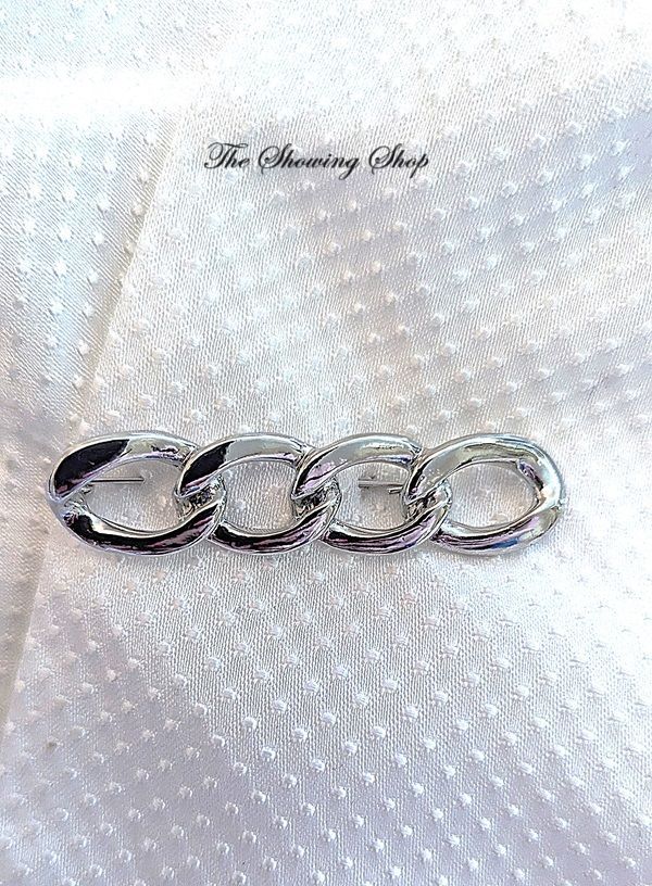 SILVER CHAIN LINK STOCK PIN
