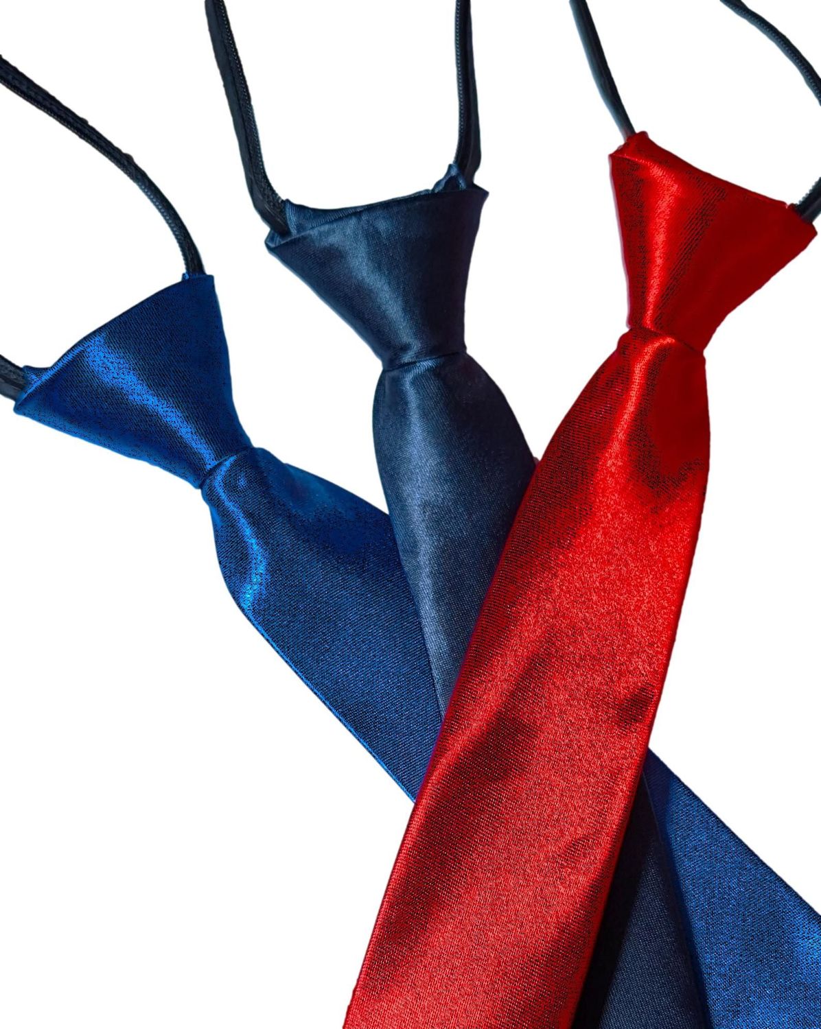ADULTS PLAIN SATIN ZIP SHOWING TIE