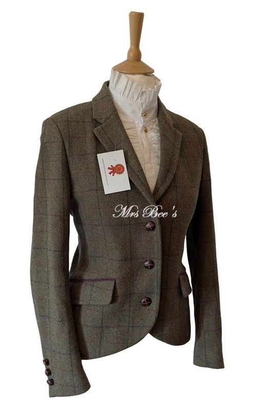 TOGGI GREEN TWEED FITTED JACKET SIZE 14