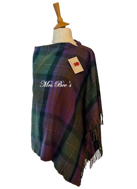 GREAT SCOT TARTAN "OVER SIZED SCARF" PONCHO