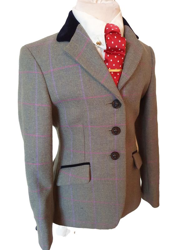 CHILDS MEARS MITTON GREEN TWEED JACKET SIZE 25