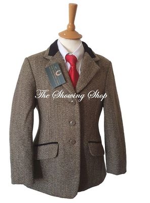 Veste pour homme Harris Tweed, motif à chevrons, vert/bleu/marron | vert/bleu/brun | 48 | 825696/48