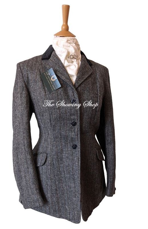 MAIDS CALDENE BLUE& RUST TWEED JACKET SIZE 34 (UK 10)