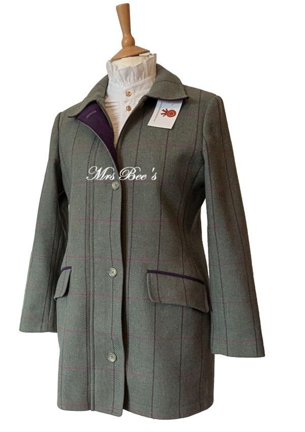 LADIES TOGGI HERITAGE GREEN TWEED COAT SIZE 12