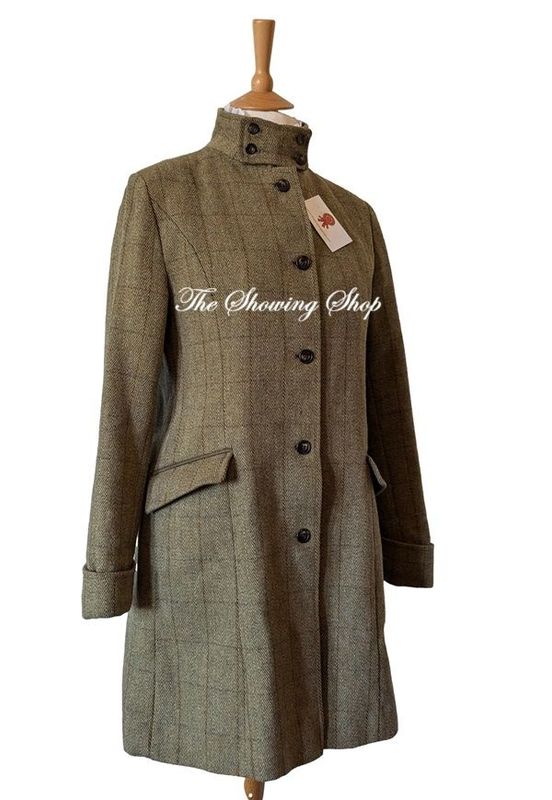 LADIES DERBY TWEED 3/4 LENGTH COAT SIZE 12