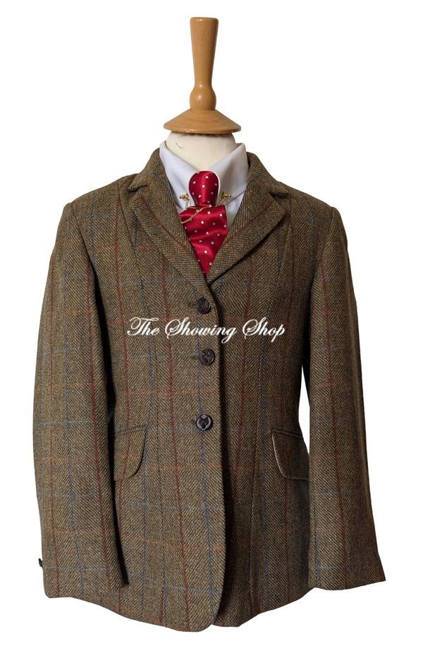 BRAND NEW GIRLS CALDENE SOUTHWOLD BROWN TWEED JACKET SIZE 26