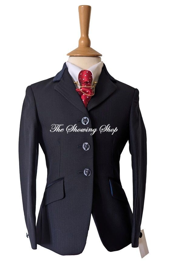 BRAND NEW CHILDS HARRY HALL MITTON NAVY WOOL SHOWING JACKET SIZE 24