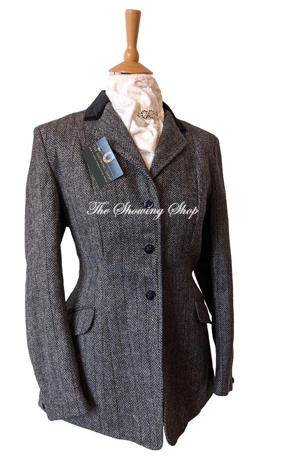 PETITE LADIES/ MAIDS CALDENE HICKSTEAD BLUE TWEED JACKET SIZE 10 (34)
