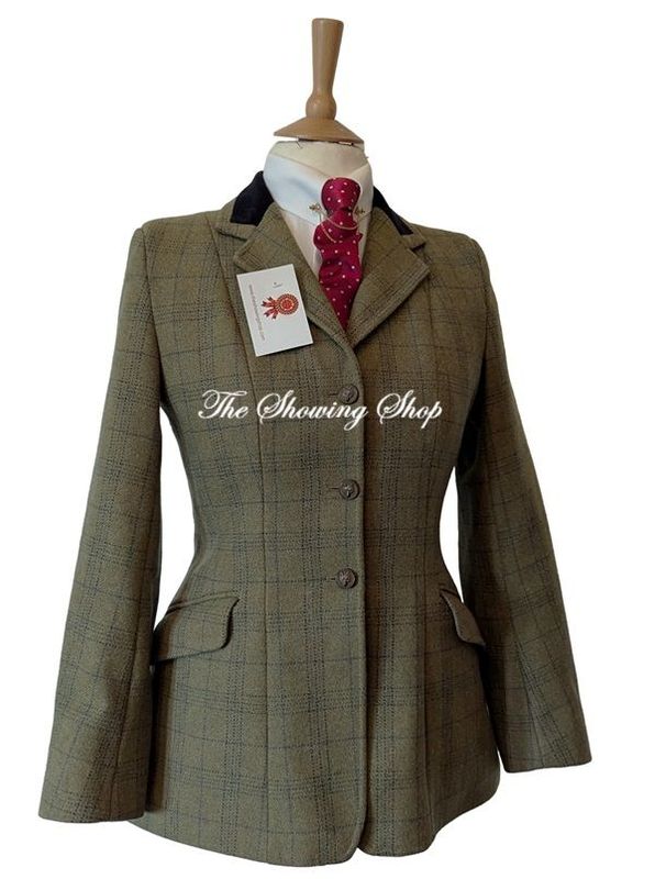 LADIES CALDENE HICKSTEAD GREEN TWEED JACKET SIZE 12 (36)