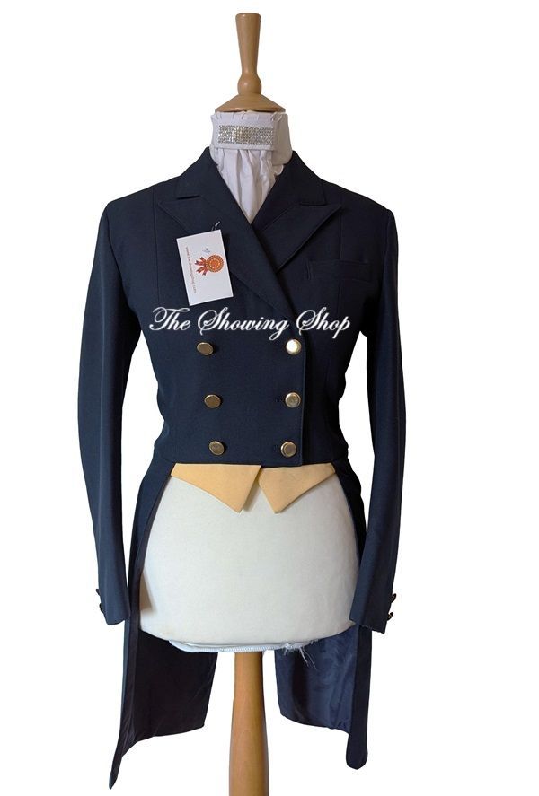 LADIES MEARS NAVY SHADBELLY DRESSAGE TAILCOAT SIZE 12