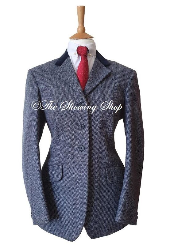 LADIES MEARS BLUE TWEED JACKET SIZE 14