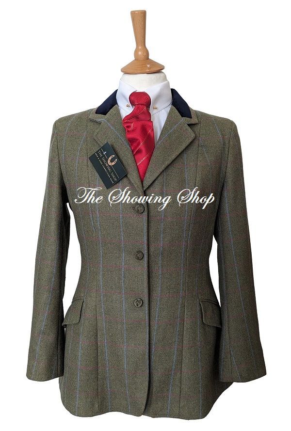 LADIES CALDENE HICKSTEAD GREEN TWEED JACKET SIZE 12 (36)