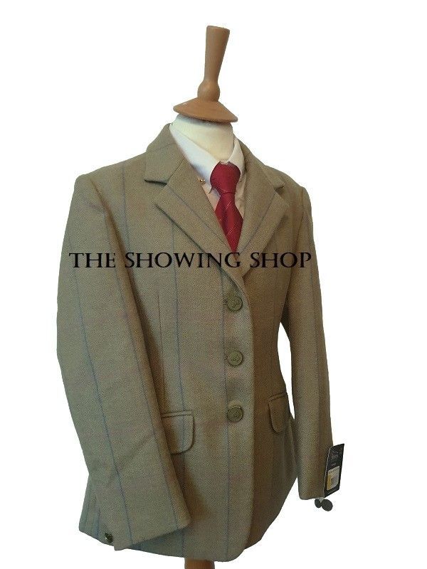 BRAND NEW LADIES SHIRES HUNTINGDON GREEN AND PINK TWEED JACKET SIZE 6 (30)