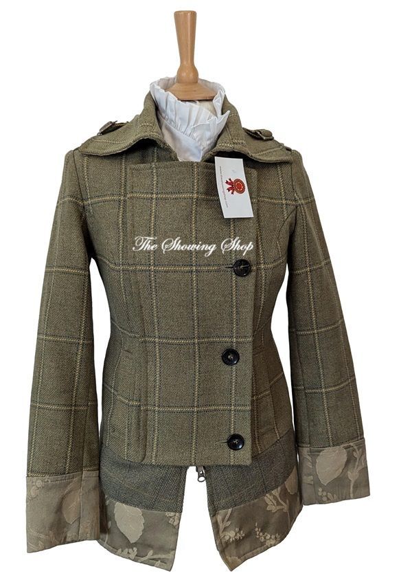 LIBERTY DUCHESS PUNK GREEN TWEED JACKET SIZE 8