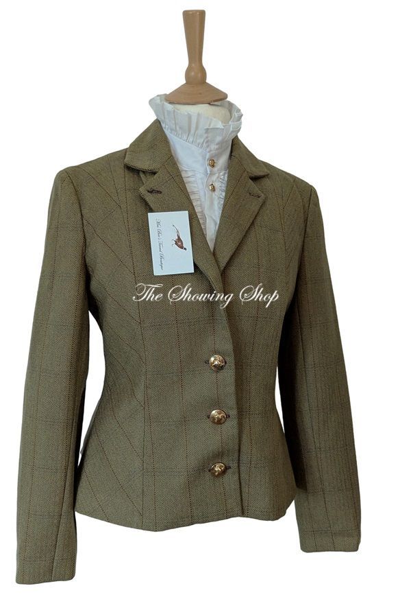 LADIES MOORLAND & MANSION GREEN TWEED JACKET SIZE 12