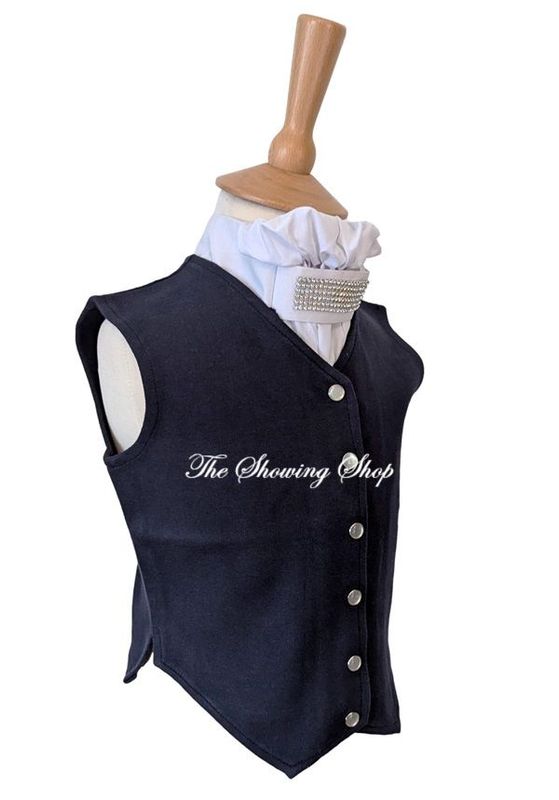 BRAND NEW CHILDS NAVY COMPETITION WAISTCOAT SIZE 26