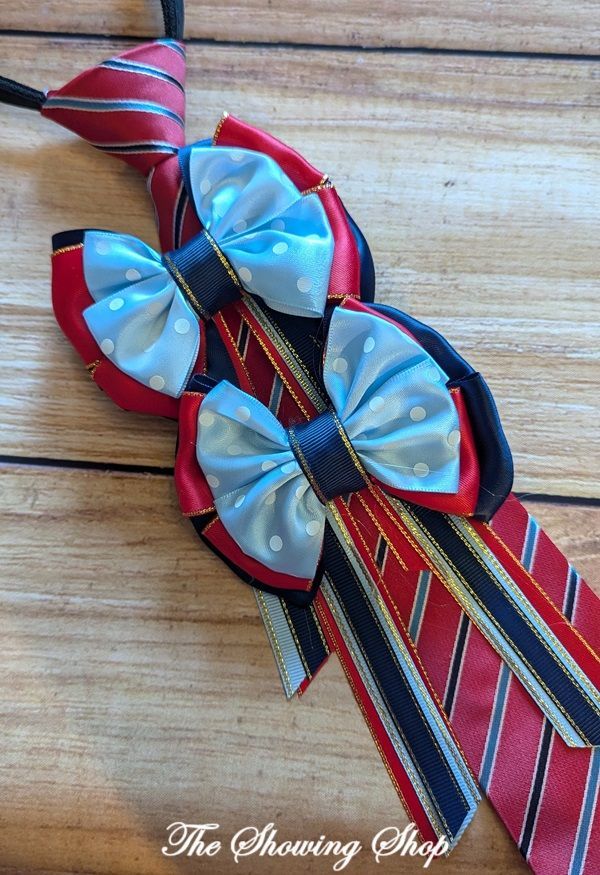 CHILDS PREMIUM SHOW BOWS AND ZIP TIE SET