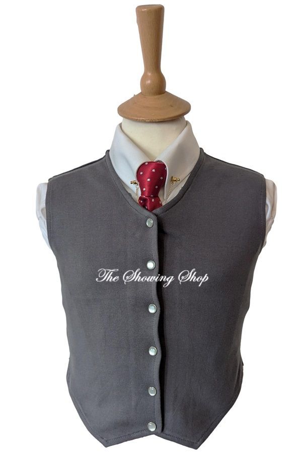 CHILDS GREY COMPETITION/ HUNTING WAISTCOAT SIZE 28