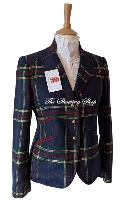 LADIES BARILOCHE CHECK TWEED JACKET SIZE 12