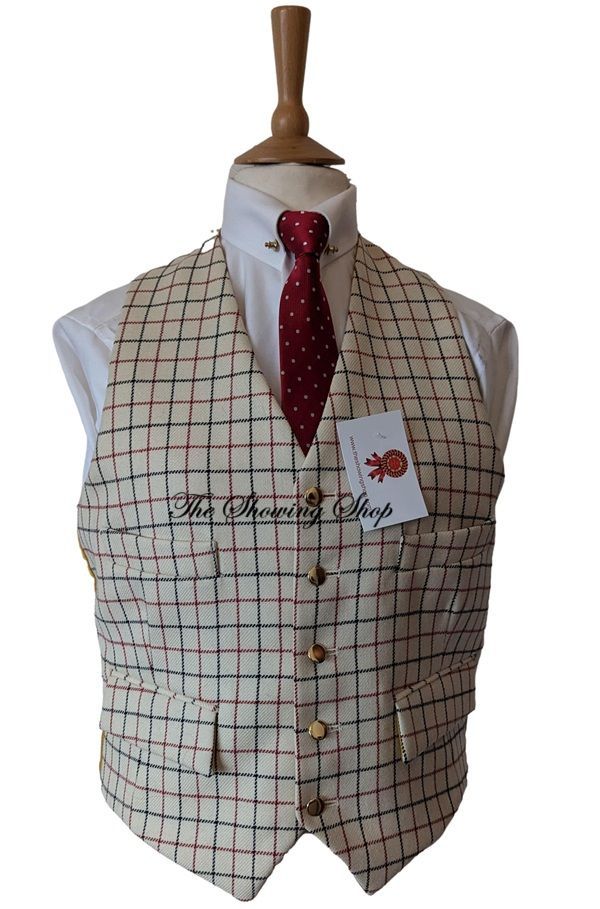 BRAND NEW MENS MEARS TATERSALL WOOL HUNTING WAISTCOAT SIZE 40