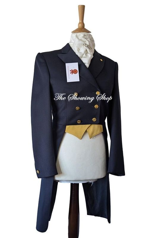 LADIES EURO-STAR NAVY WOOL SHADBELLY DRESSAGE TAILCOAT SIZE 10