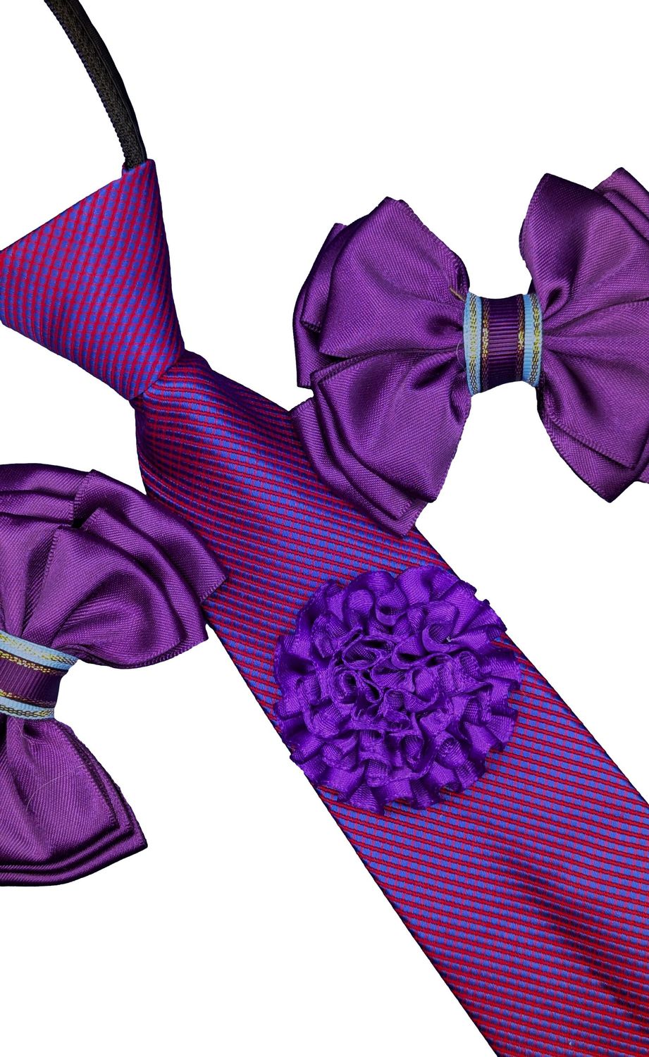 CHILDS PREMIUM SHOW BOWS, ZIP TIE & BUTTONHOLE SET