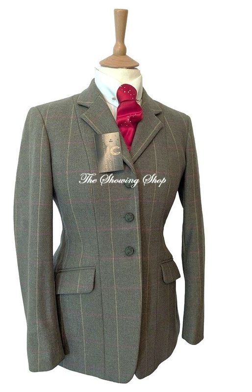 MAIDS MEARS GREEN TWEED SHOWING JACKET SIZE 32