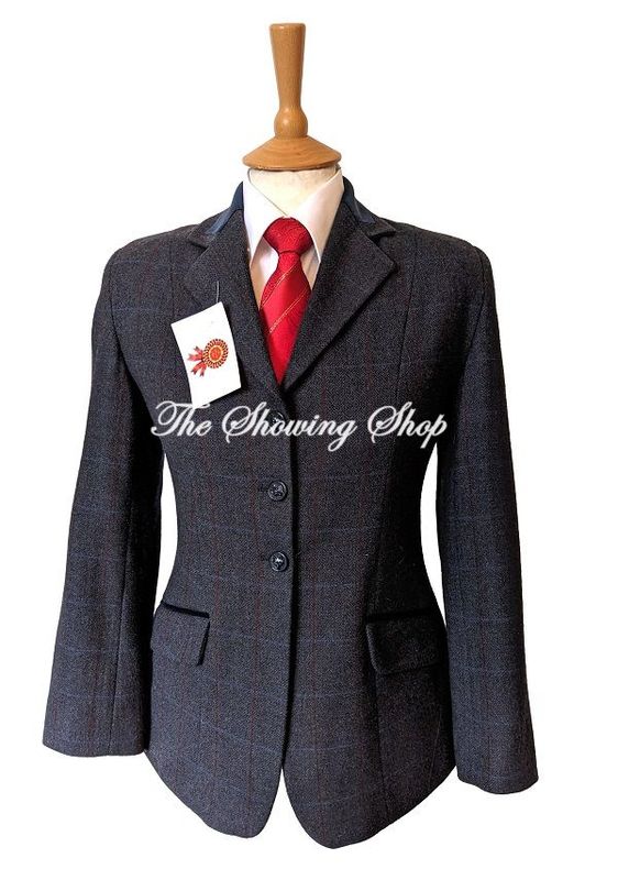 GIRLS TAGG VIENNA BLUE TWEED SHOWING JACKET SIZE 30