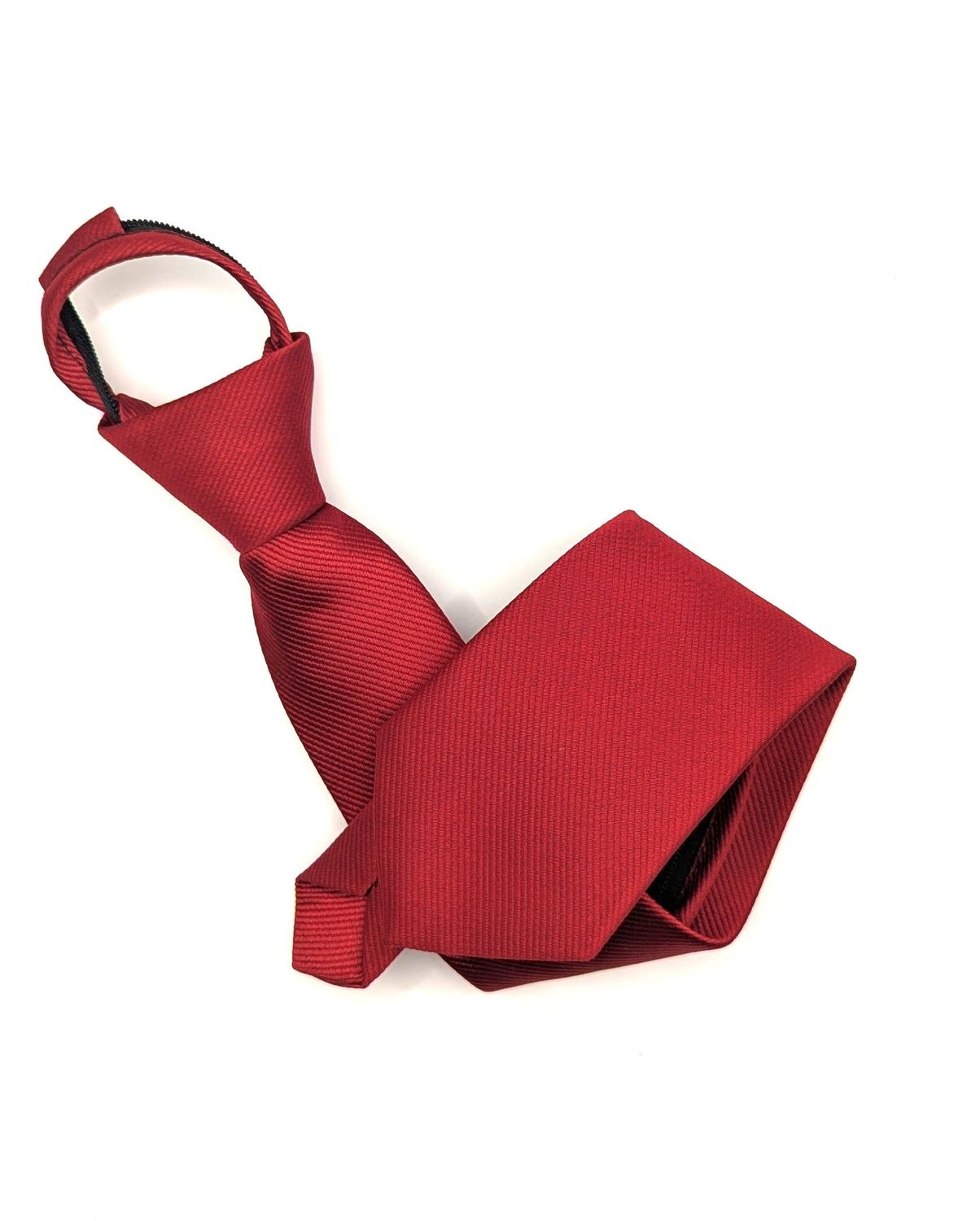 CHILDS PREMIUM RED ZIP SHOWING TIE