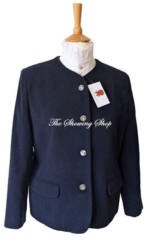 LADIES NAVY WOOL LEADERS JACKET SIZE 16-18