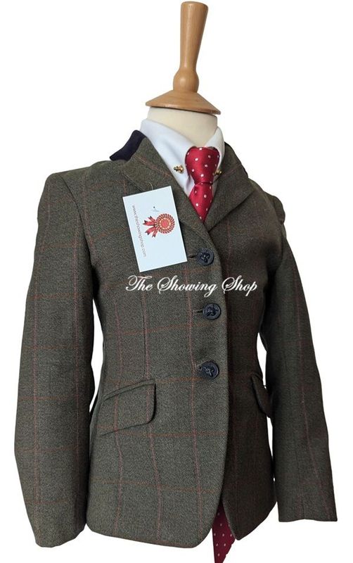 CHILDS MEARS GREEN TWEED SHOWING JACKET SIZE 26