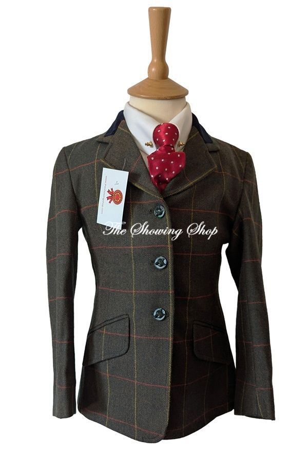 CHILDS CALDENE DARK GREEN TWEED JACKET SIZE 26