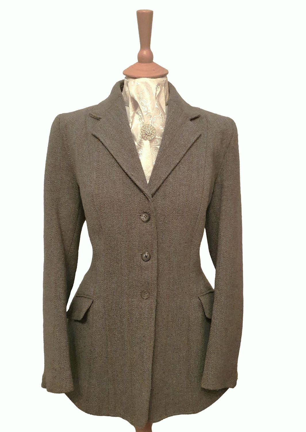 LADIES CALDENE HEAVYWEIGHT DERBY TWEED JACKET SIZE 14 (38)