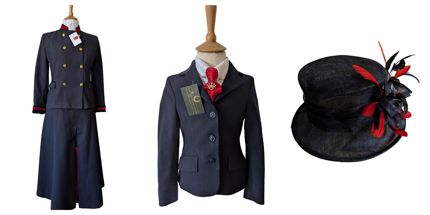 BESPOKE FOXLEY NAVY LEAD REIN OUTFIT- LEADER & CHILDS SIZES 12 & 22
