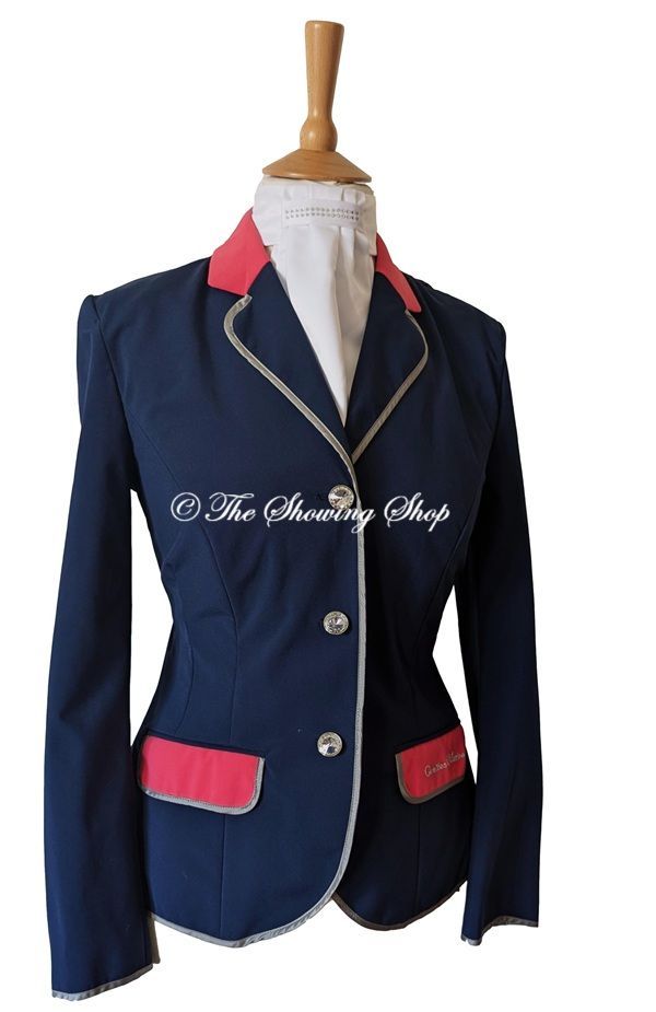BRAND NEW LADIES CAVALLINO MARINO NAVY & PINK COMPETITION JACKET SIZE 12