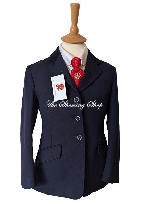 CHILDS CALDENE NAVY WOOL SHOWING JACKET SIZE 28