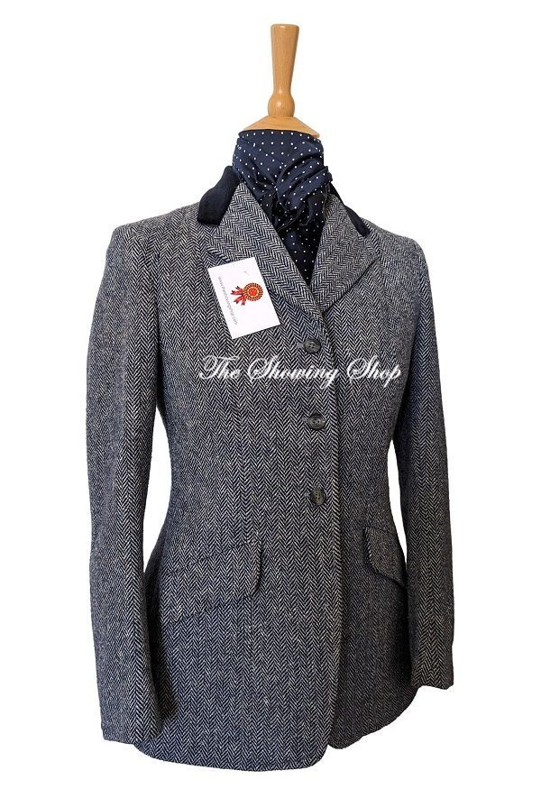 LADIES CALDENE BLUE TWEED JACKET SIZE 12 (36)