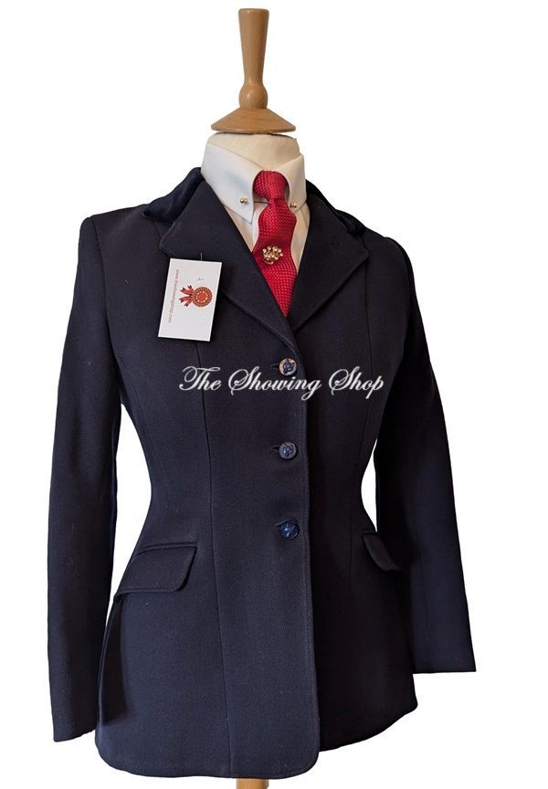 LADIES R H MEARS NAVY WOOL JACKET SIZE 12 (36)