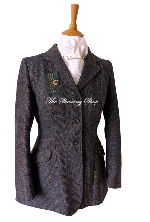 LADIES CALDENE GATCOMBE BLUE TWEED JACKET SIZE 12 (36)
