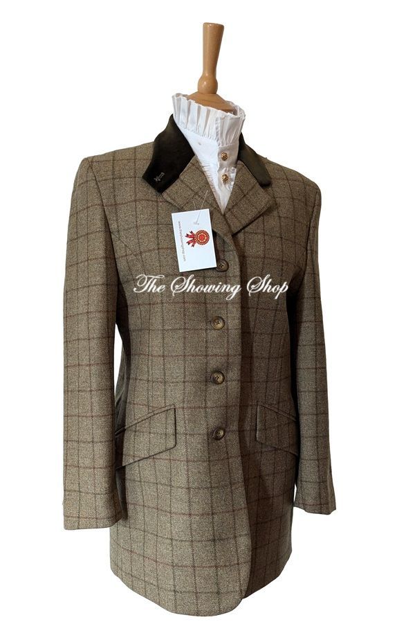 FOXLEY GREEN TWEED LEADERS JACKET SIZE 12