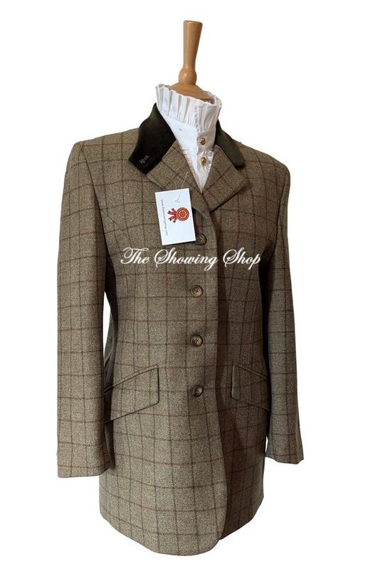 FOXLEY GREEN TWEED LEADERS JACKET SIZE 12