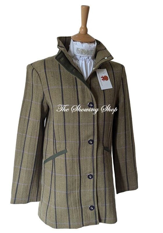 LADIES RYDALE BEVERLEY GREEN TWEED COAT SIXE 12
