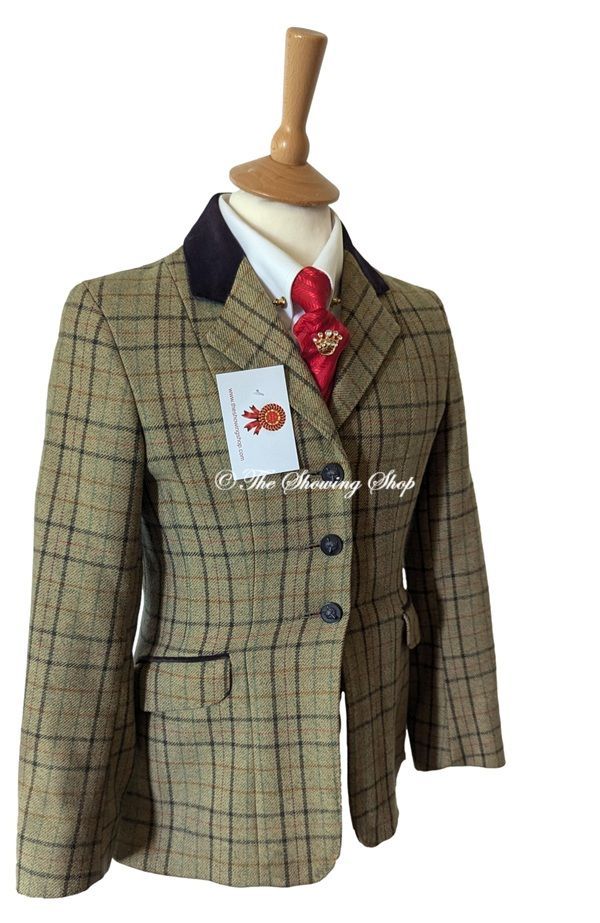 CHILDS ALEXANDER JAMES GREEN TWEED JACKET SIZE 28