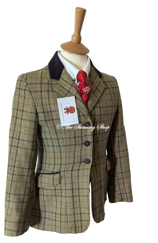 CHILDS ALEXANDER JAMES GREEN TWEED JACKET SIZE 28