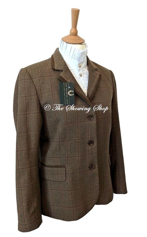 LADIES HIDEPARK KELSO BROWN TWEED HACKING JACKET SIZE 14