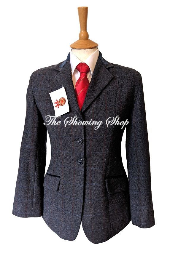 CHILDS TAGG ESSEN BLUE TWEED JACKET SIZE 28