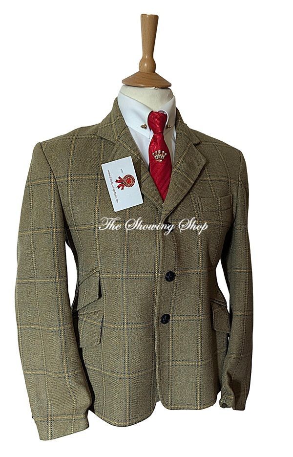 RARE BOYS FOXLEY GREEN TWEED JACKET SIZE 36